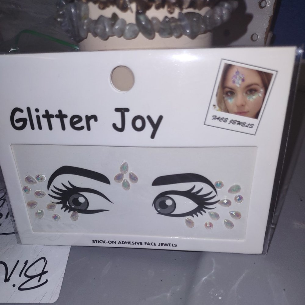 GLITTER JOY facial design stick on jewelry